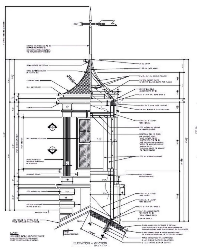 blueprints for new cupola